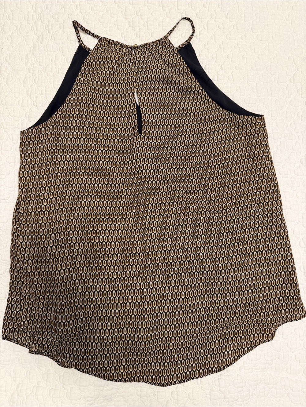 RW&CO. Black and Tan Printed Halter Camisole